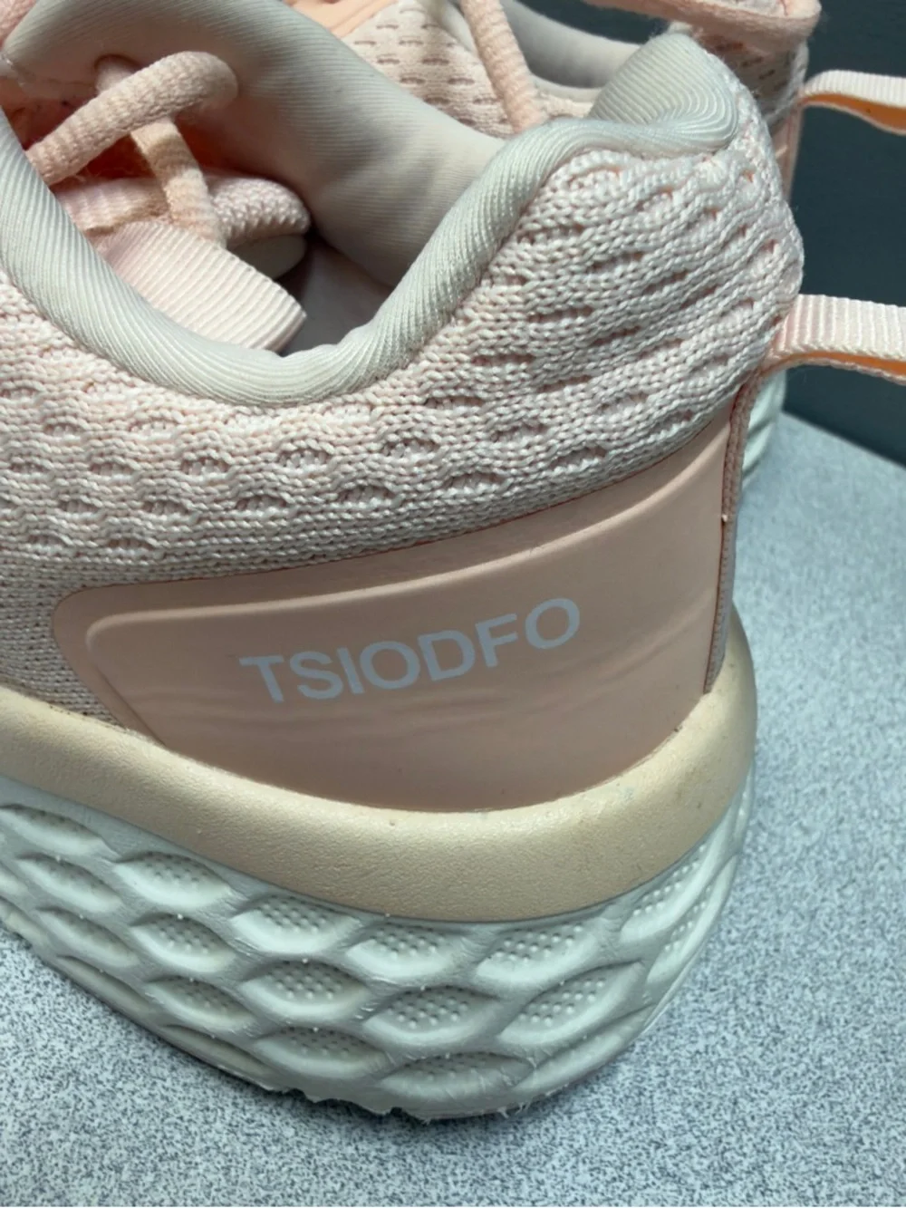 TSIODFO Chunky Platform Sneakers Pink Knit Lace-Up Size 41 (US‎ 9.5–10)
